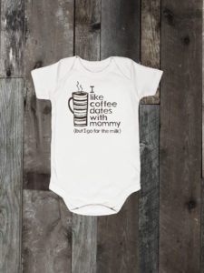 white onesie coffee dates